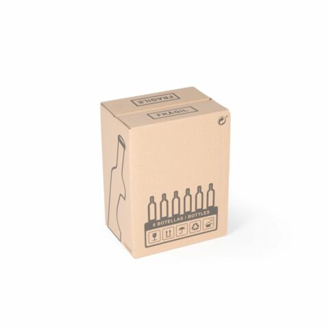 caja de carton para 6 botellas