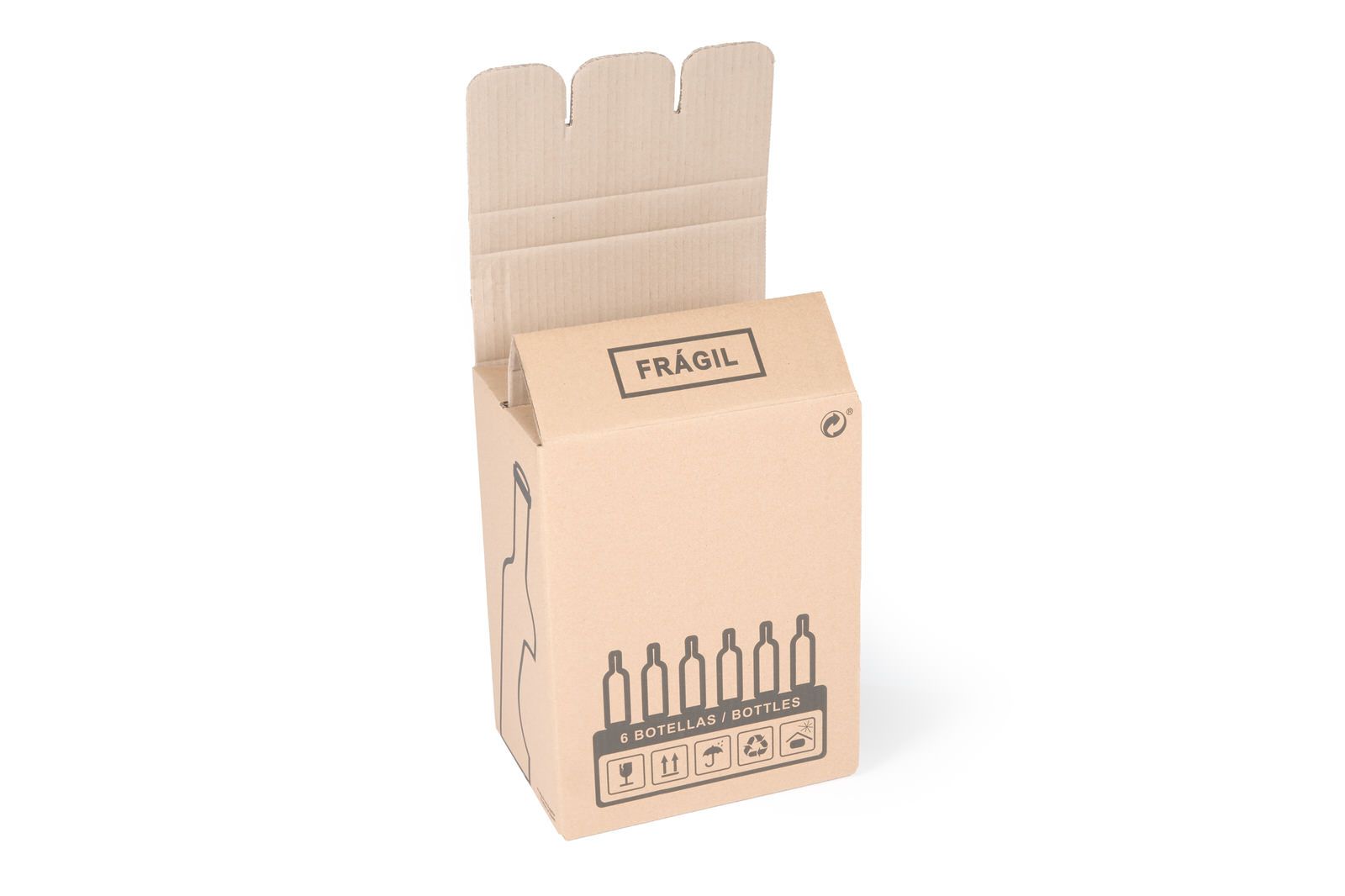caja de carton para botellas