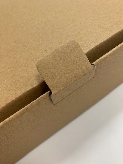 Caja cartón kraft cierre superior reforzado 35,5 x 23 x 9 cm - Imagen 2